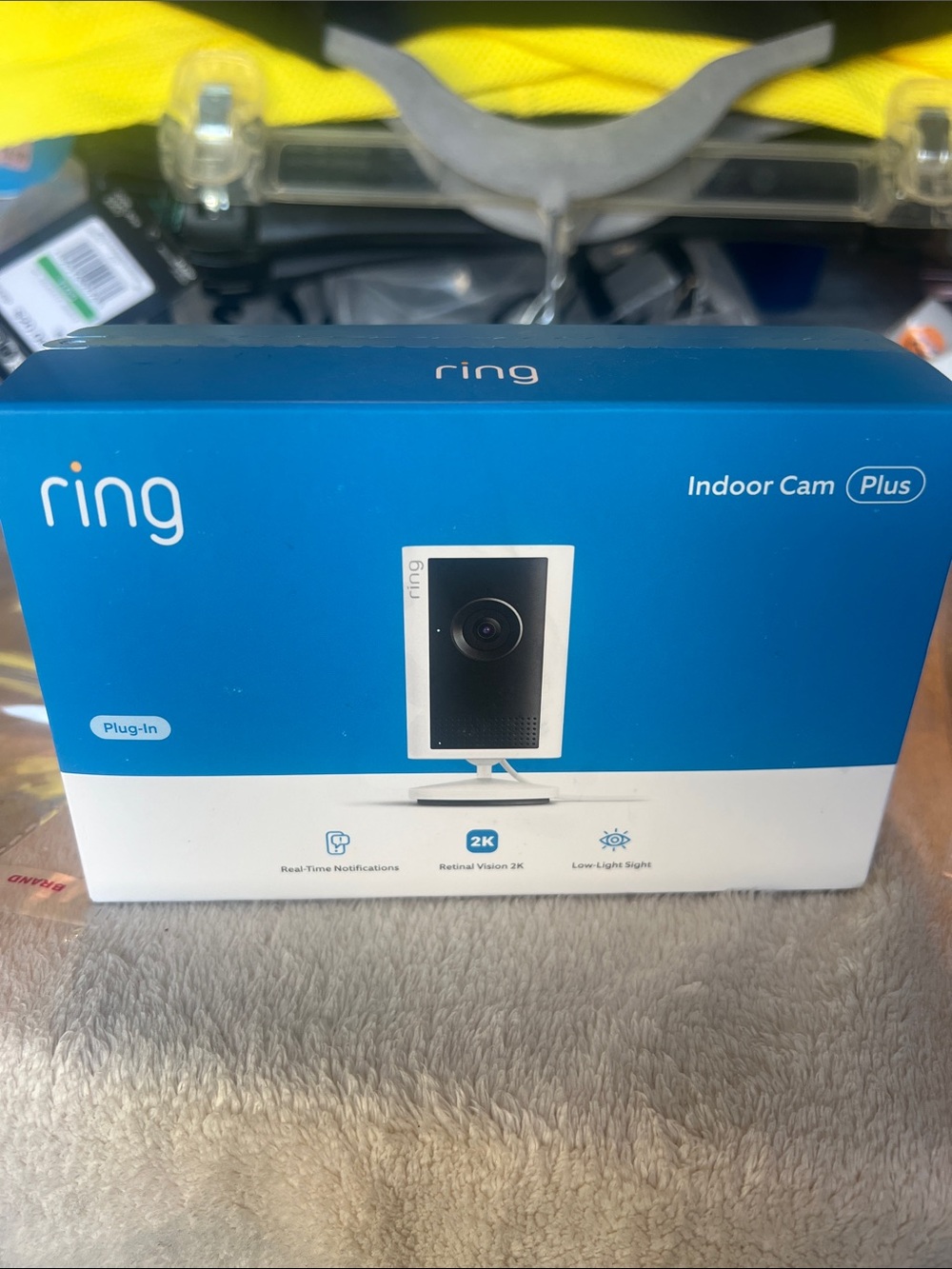 Ring Indoor Cam Plus 2k White, Plug In